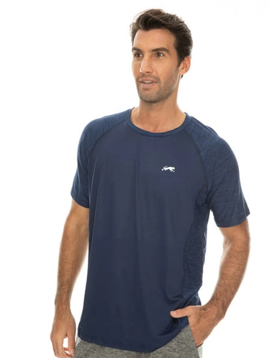 Cougars Men's Navy Blue Indigo Performance Training T-Shirt - Athletic Workout Tee