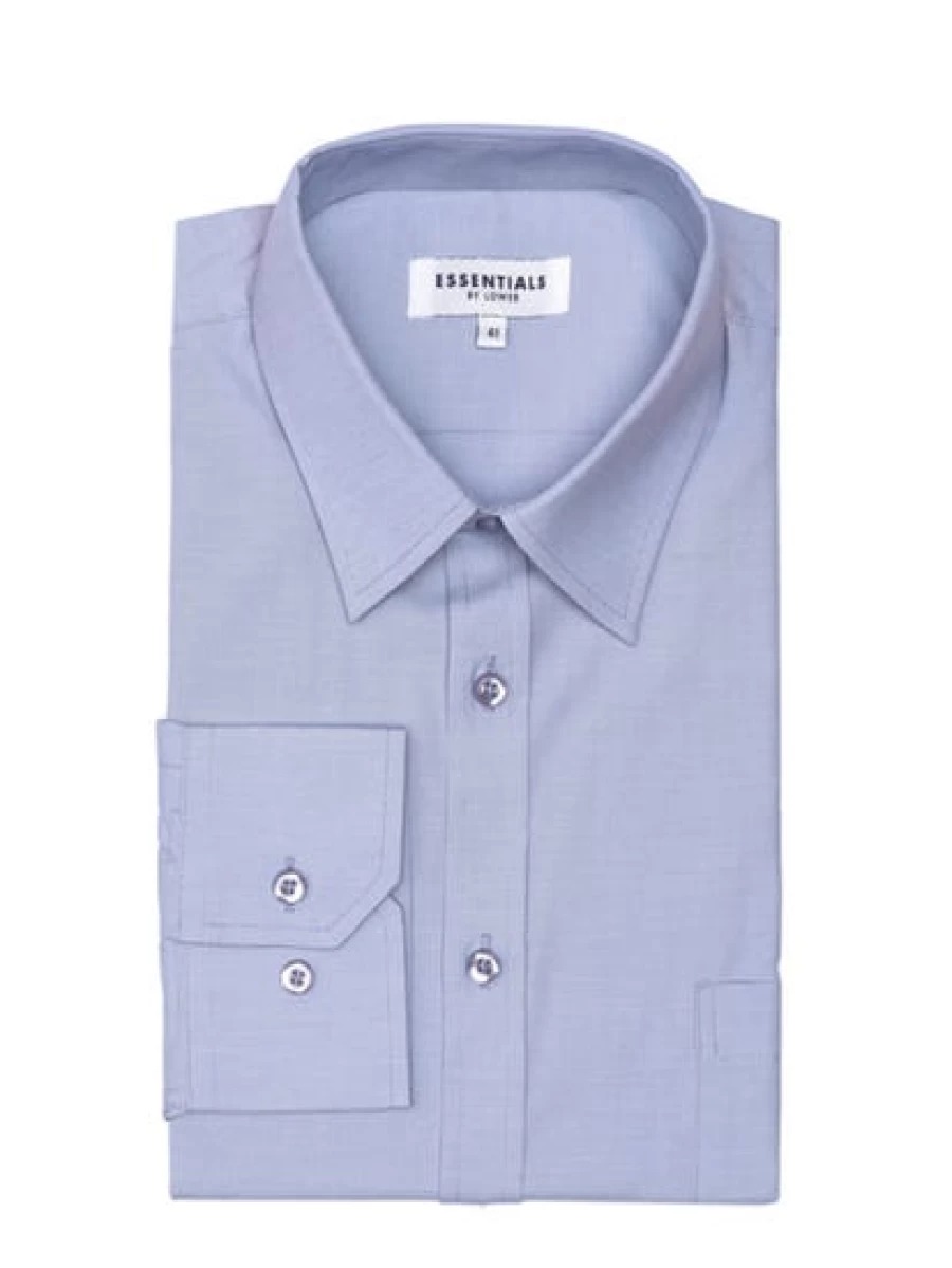 Essential Men's Business Shirt in Classic Blue - Premium Formal Wear by Essential