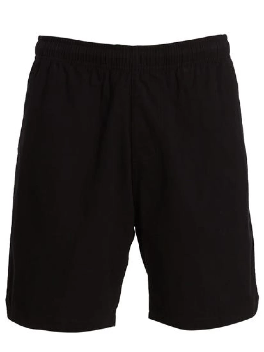 Iconic Soul Men's Black Drill Workout Shorts - Durable & Comfortable Training Shorts for Gym & Active Wear