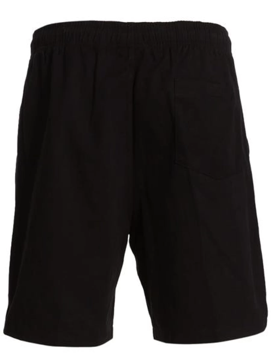 Iconic Soul Men's Black Drill Workout Shorts - Durable & Comfortable Training Shorts for Gym & Active Wear