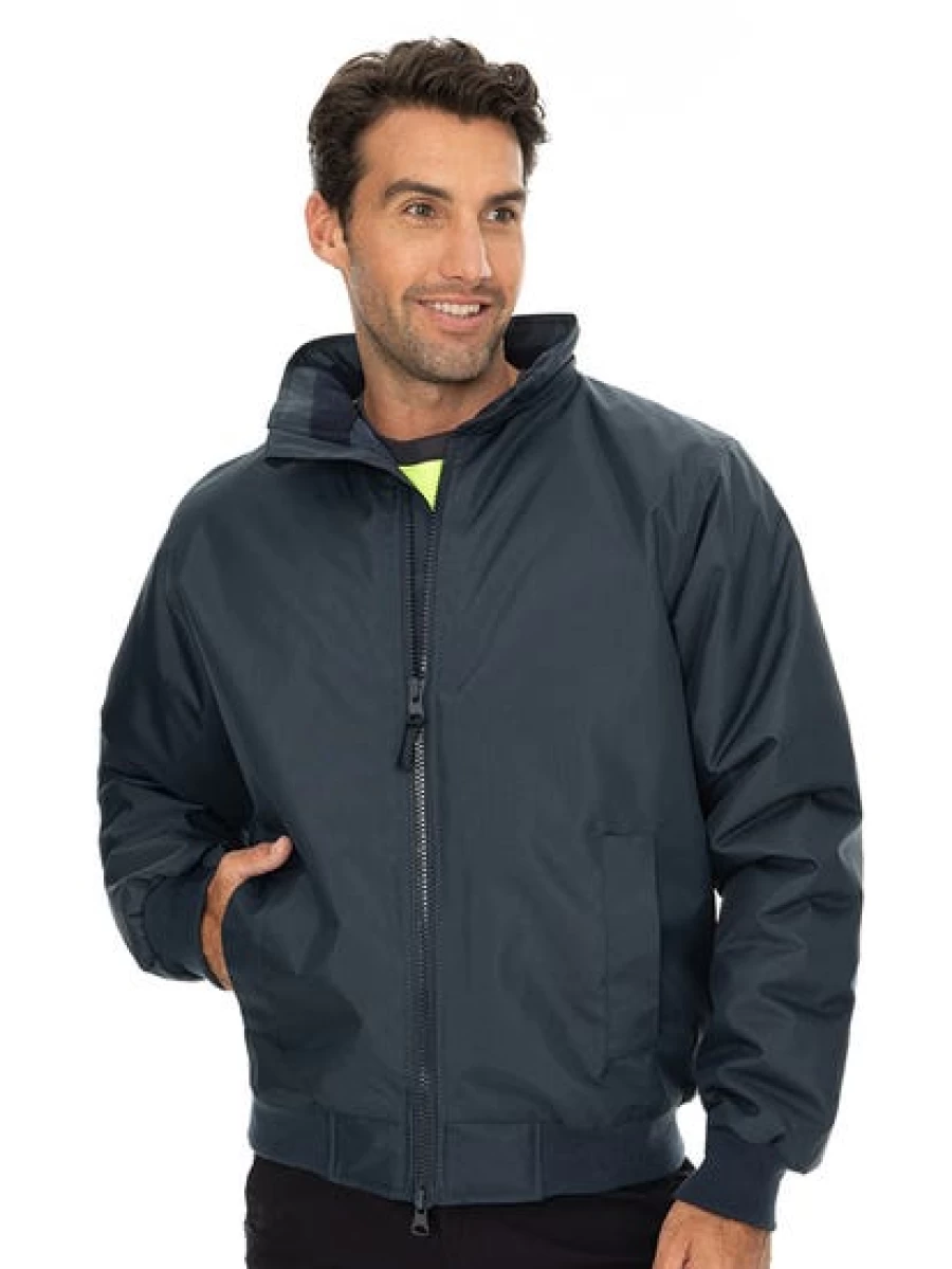 Lowes Men's Navy Bomber Jacket - Security Style Lightweight Outerwear