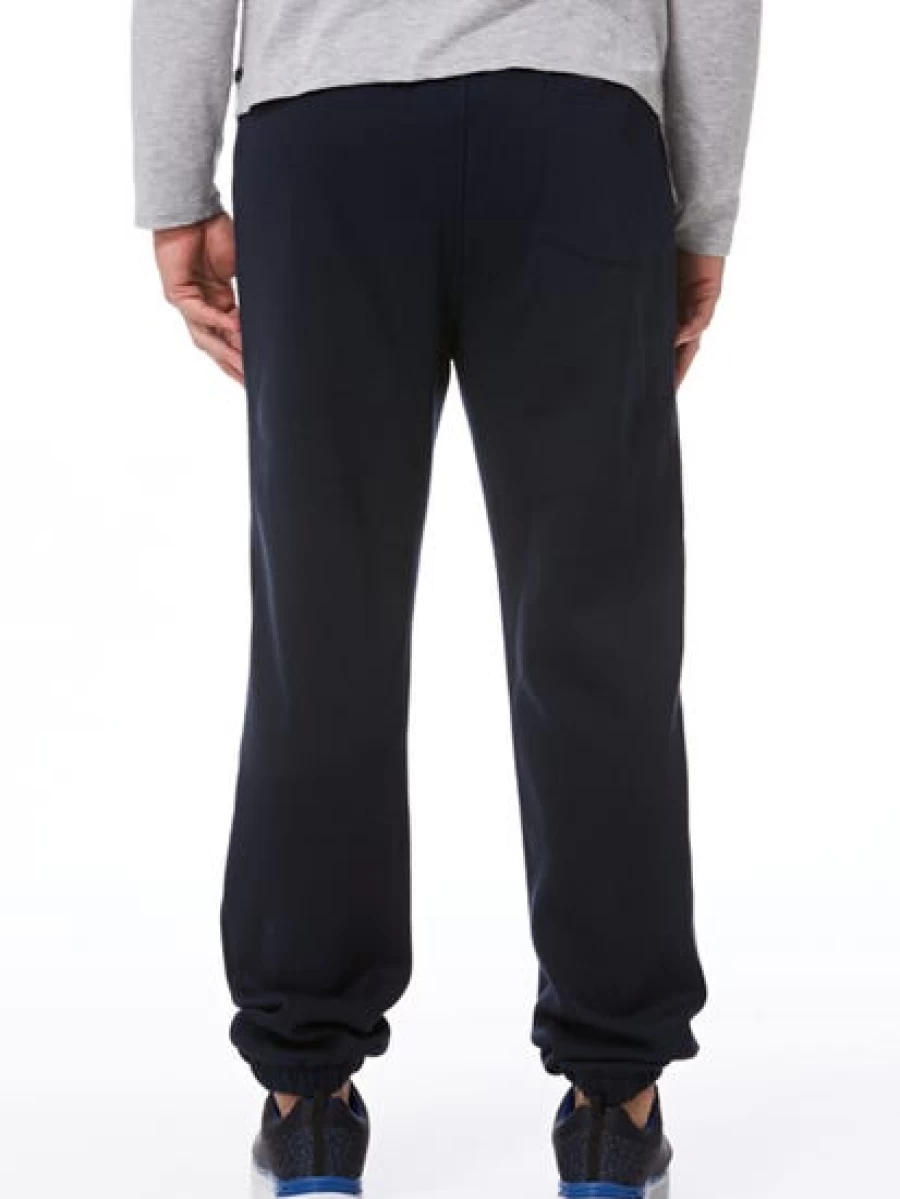Lowes Men's Navy Blue Knitted Fleece Jogger Pants for Comfort & Style