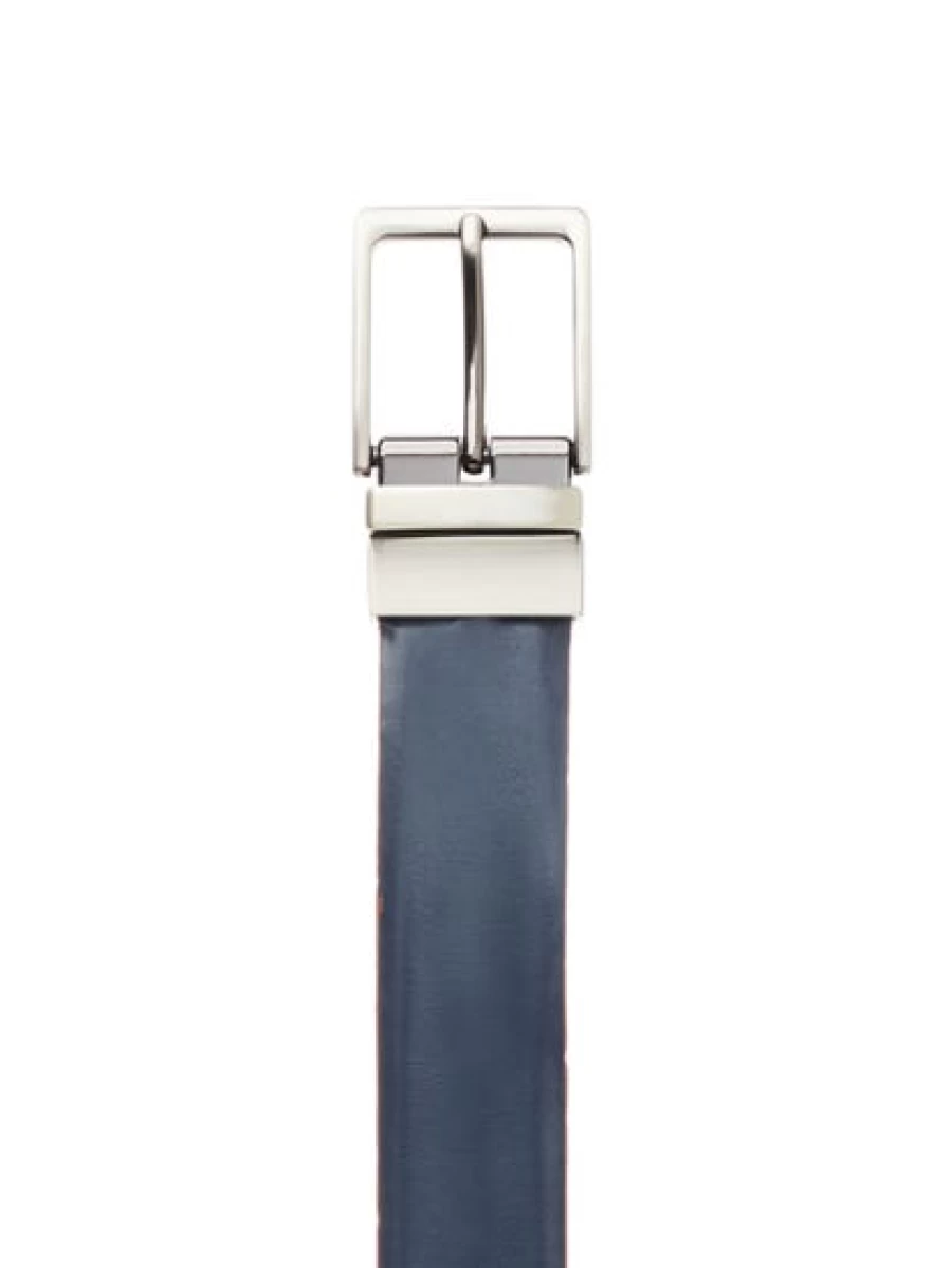 Men's Traders Reversible Leather Belt - Genuine Split Leather Tan & Brown Strap