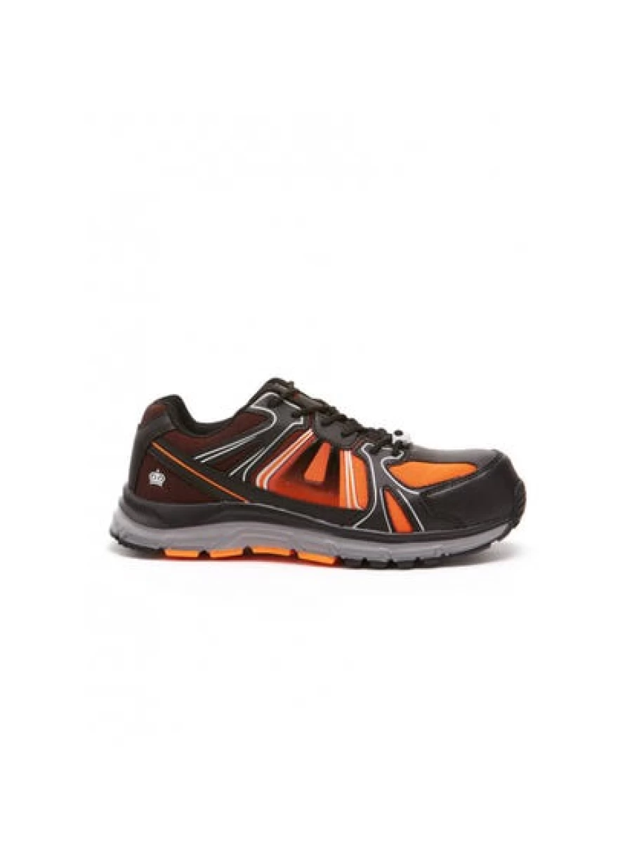 Lowes Men's Comp-Tech Black & Orange Work Shoes by King Gee