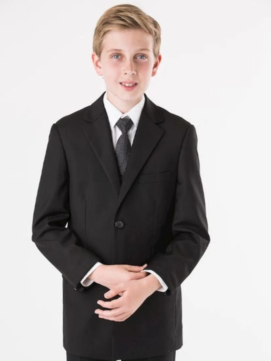 Lowes Men's Black Suit Jacket - Classic Formal Blazer for Men