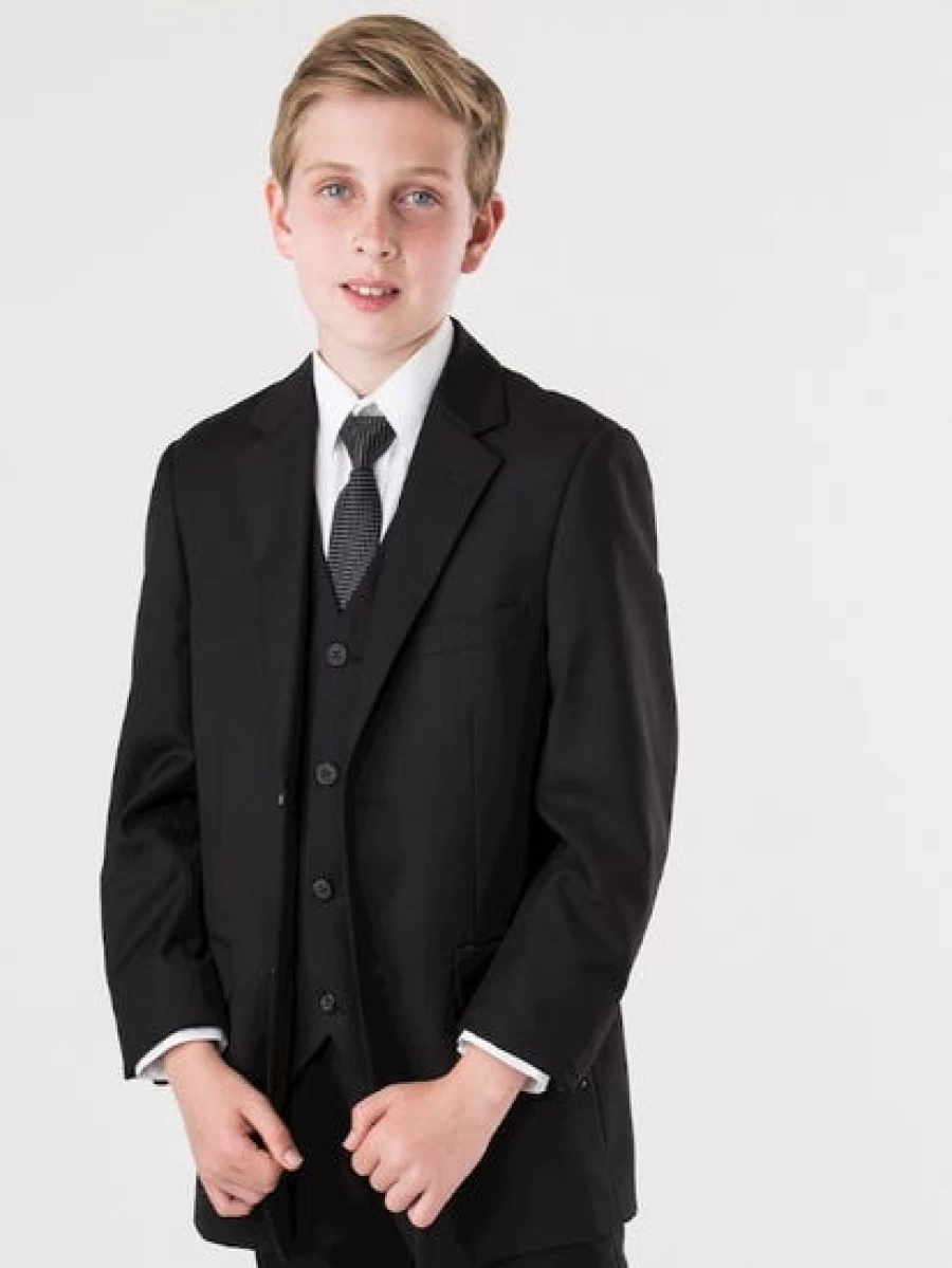 Lowes Men's Black Suit Jacket - Classic Formal Blazer for Men