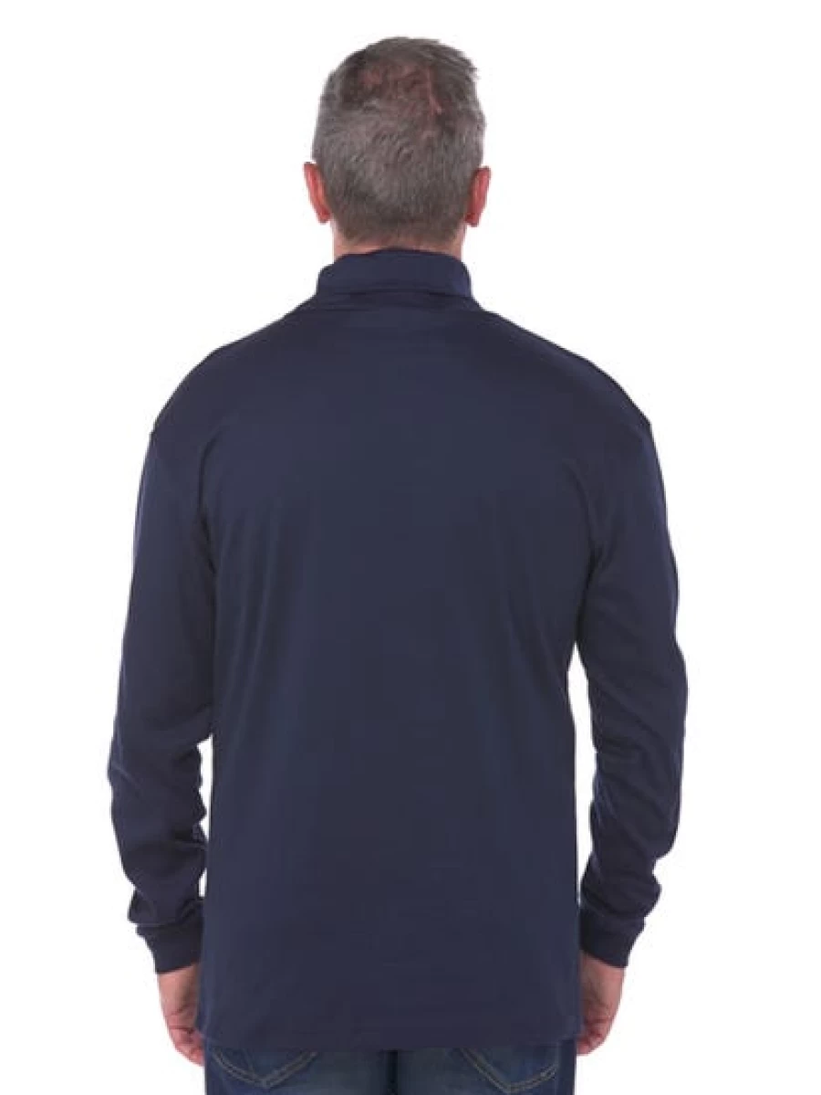 Lowes Men's Navy Basic Cotton Crew Neck T-Shirt - Comfortable Casual Tee