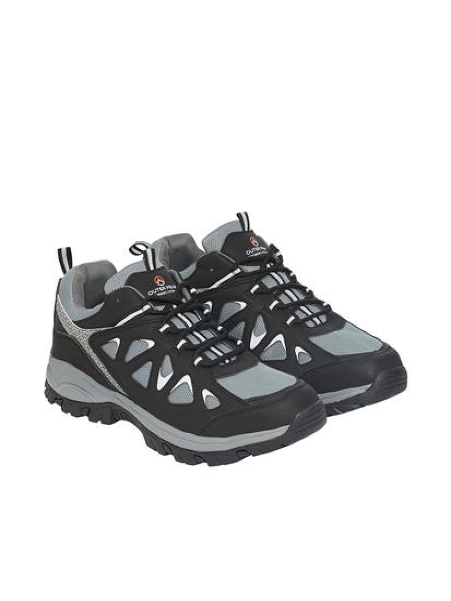 Outer Peak Men's Black Hiking Shoes - Lightweight Trail Running Shoes for Outdoor Adventures