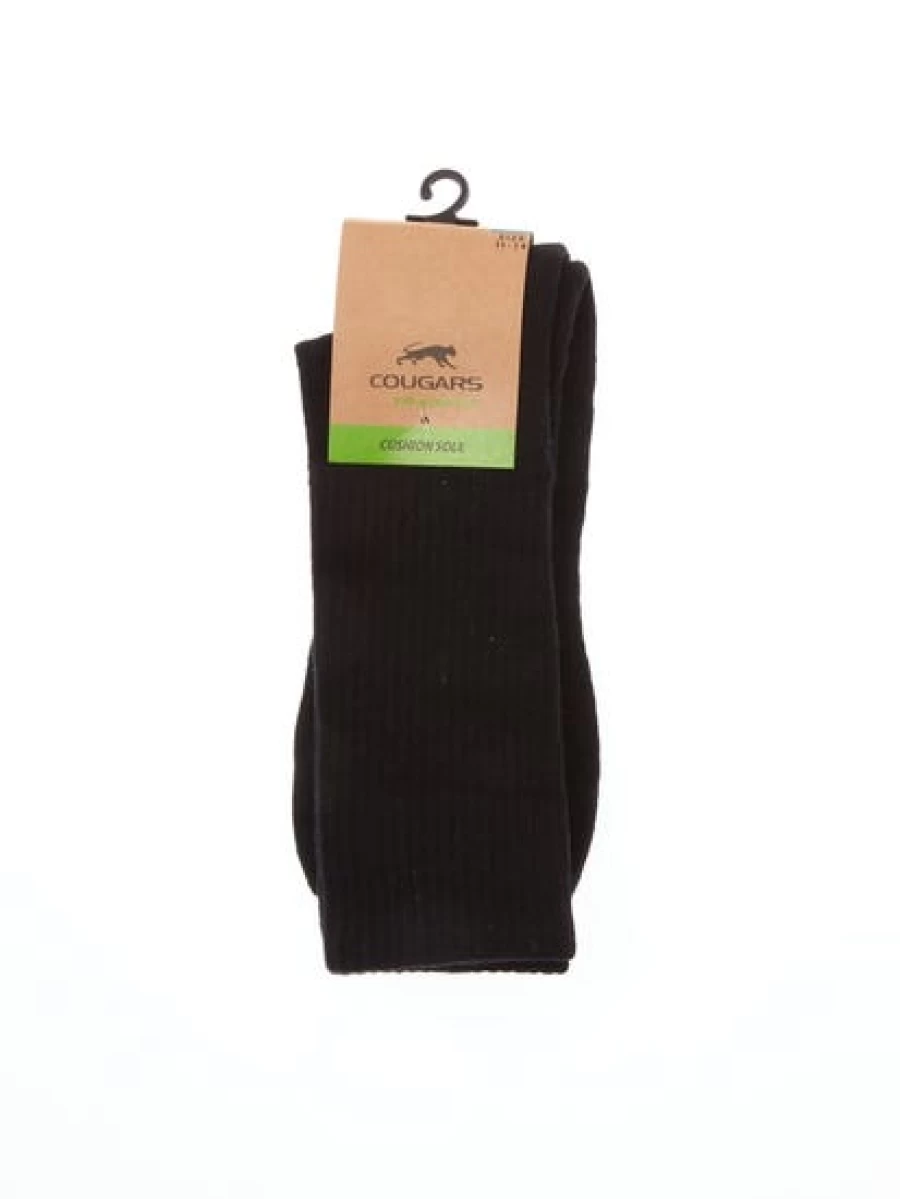 Cougars Men's Black Athletic Training Crew Socks