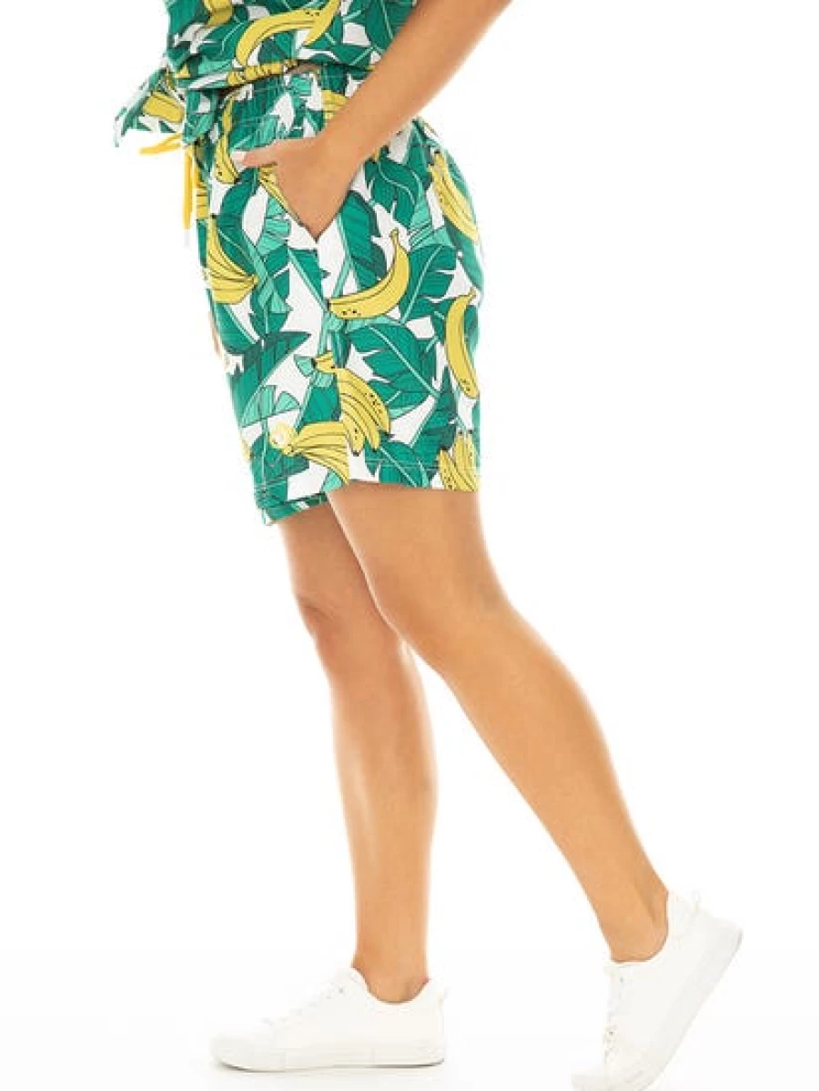 Riley Adams Men's Gone Bananas Print Shorts - Casual Unisex Design for Comfort & Style