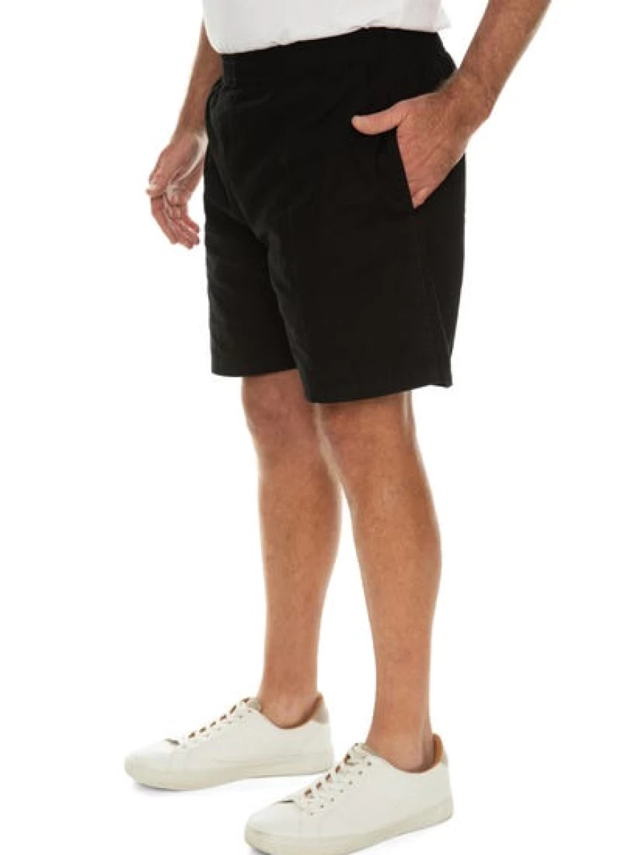 Men's Ruggers Performance Long Leg Shorts - Black Athletic Training Shorts