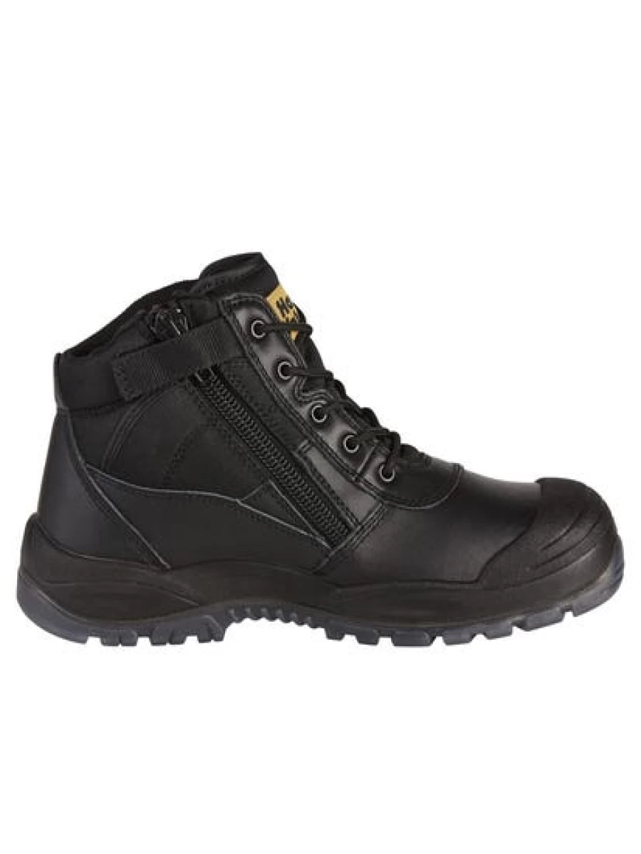 Hard Yakka Men's Utility Side Zip Black Work Boots