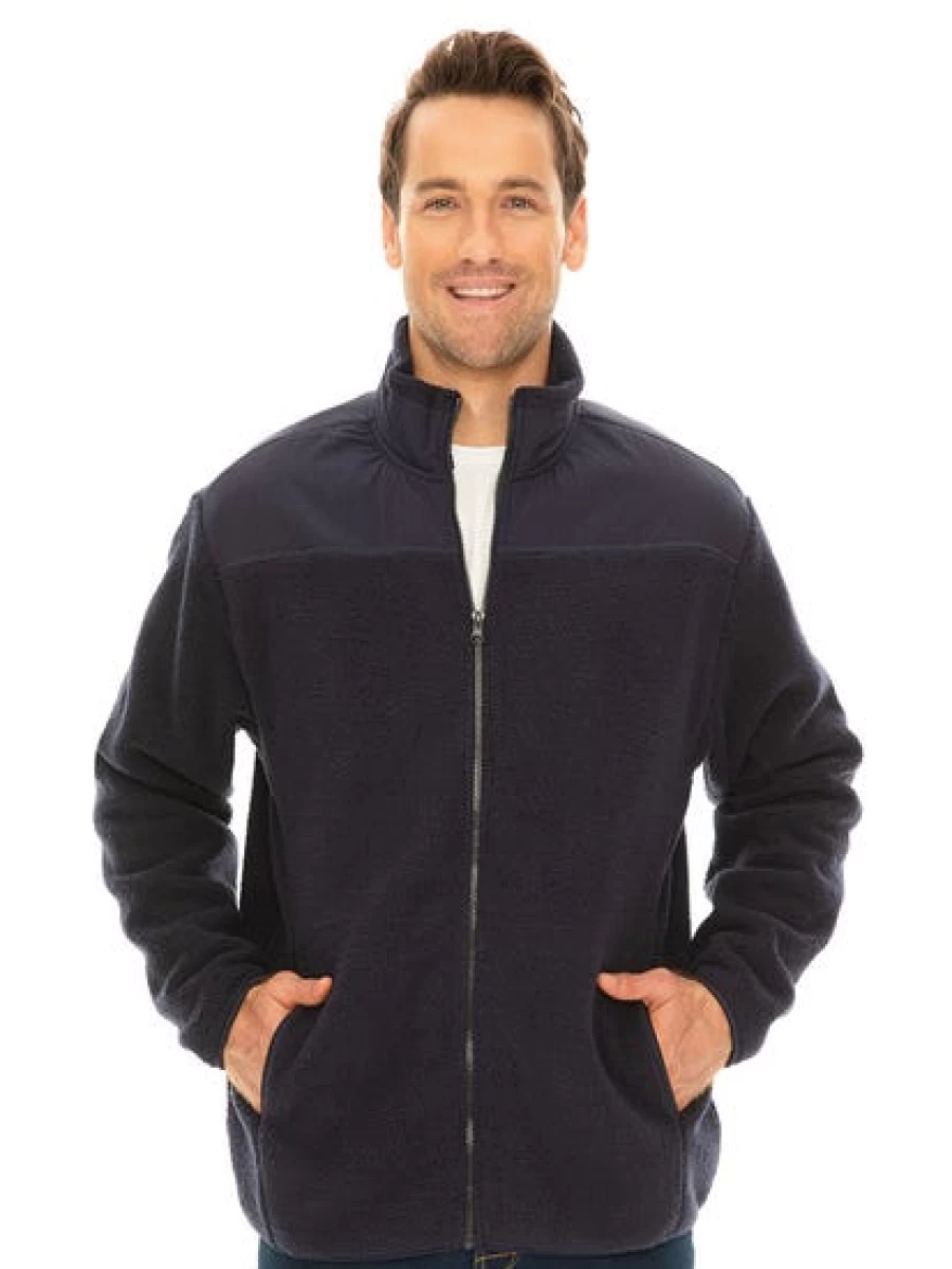 Lowes Men's Indigo Polar Fleece Jacket - Warm Winter Outerwear