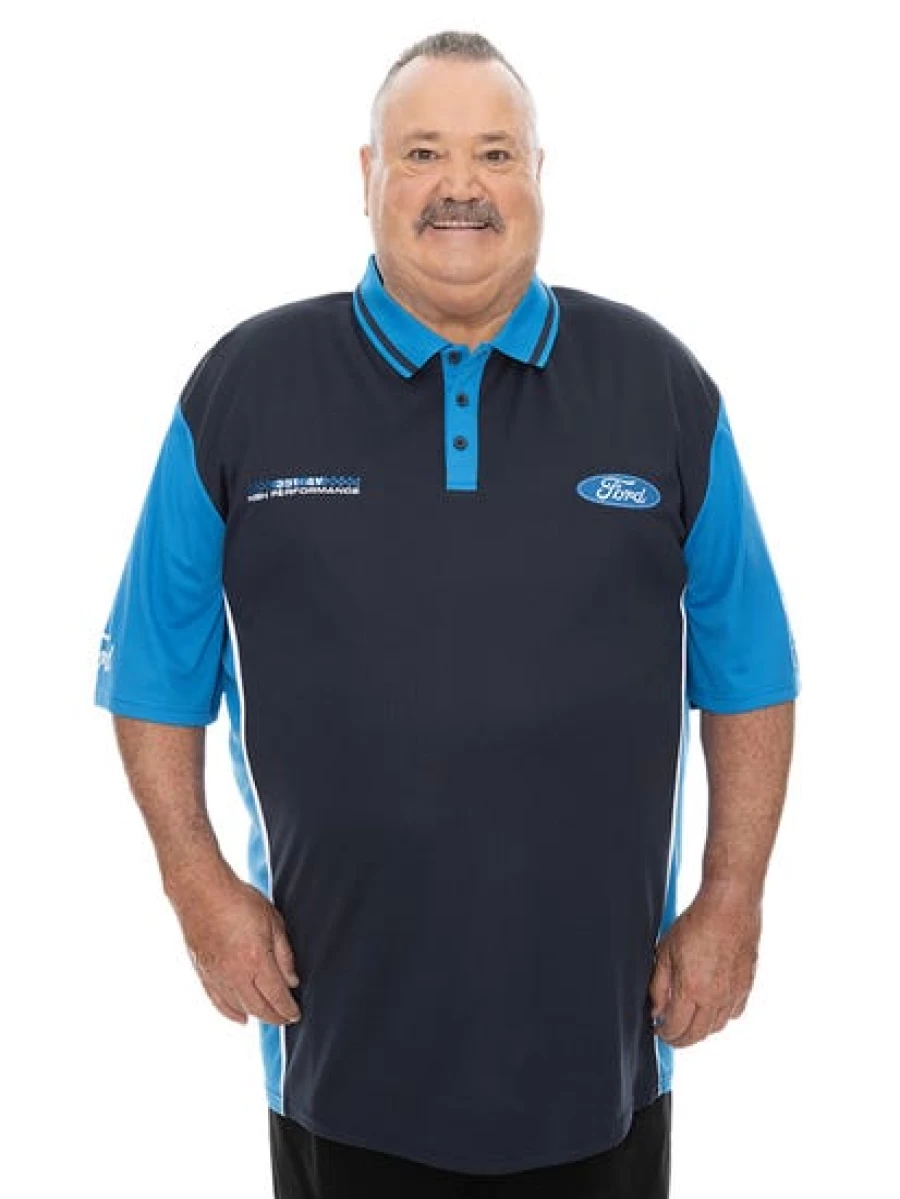 Licensed Men's Big & Tall Ford Mustang Polo Shirt - Official Merchandise