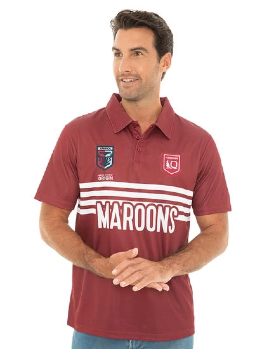 Licensed Men's Polo Shirt - QLD Classic Fit Casual Top for Men
