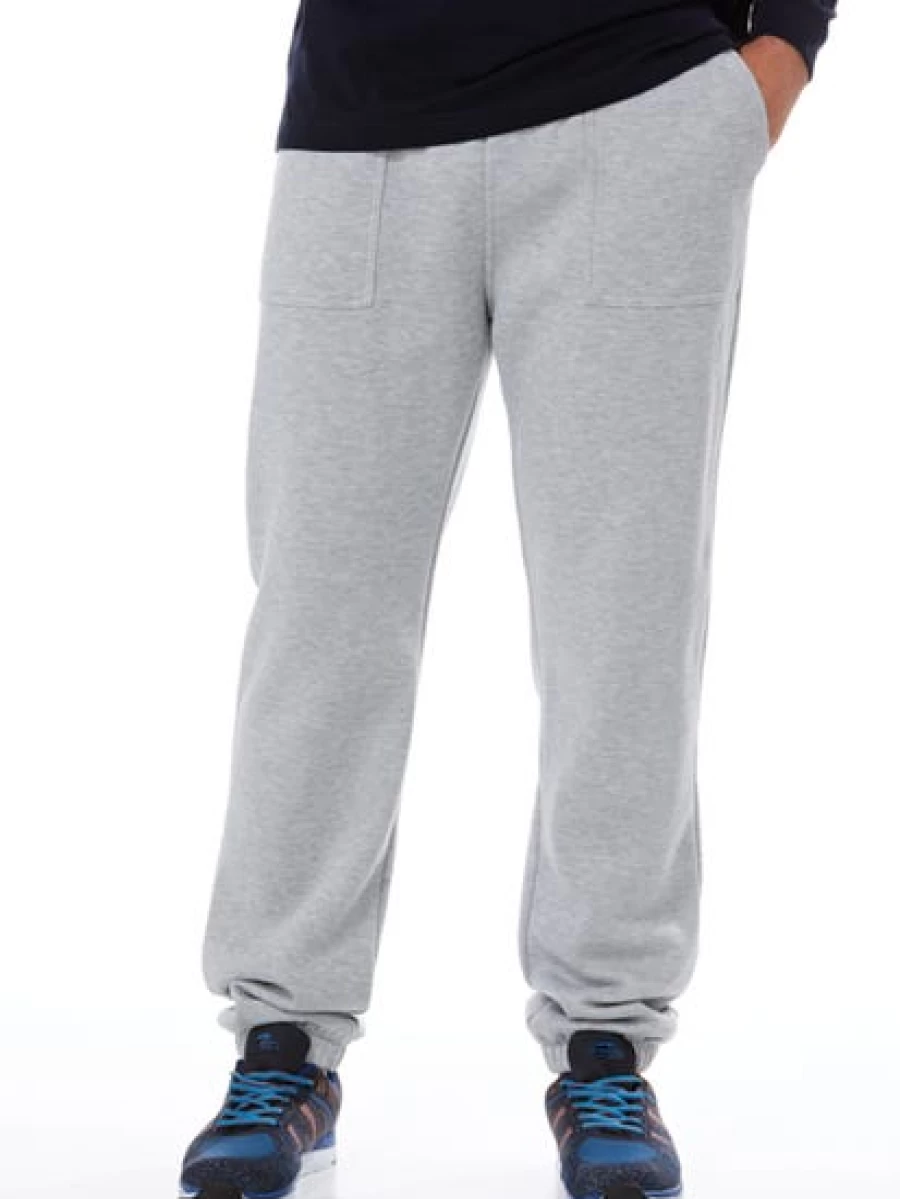 Lowes Men's Grey Relaxed Fit Fleece Track Pants - Comfortable Casual Joggers