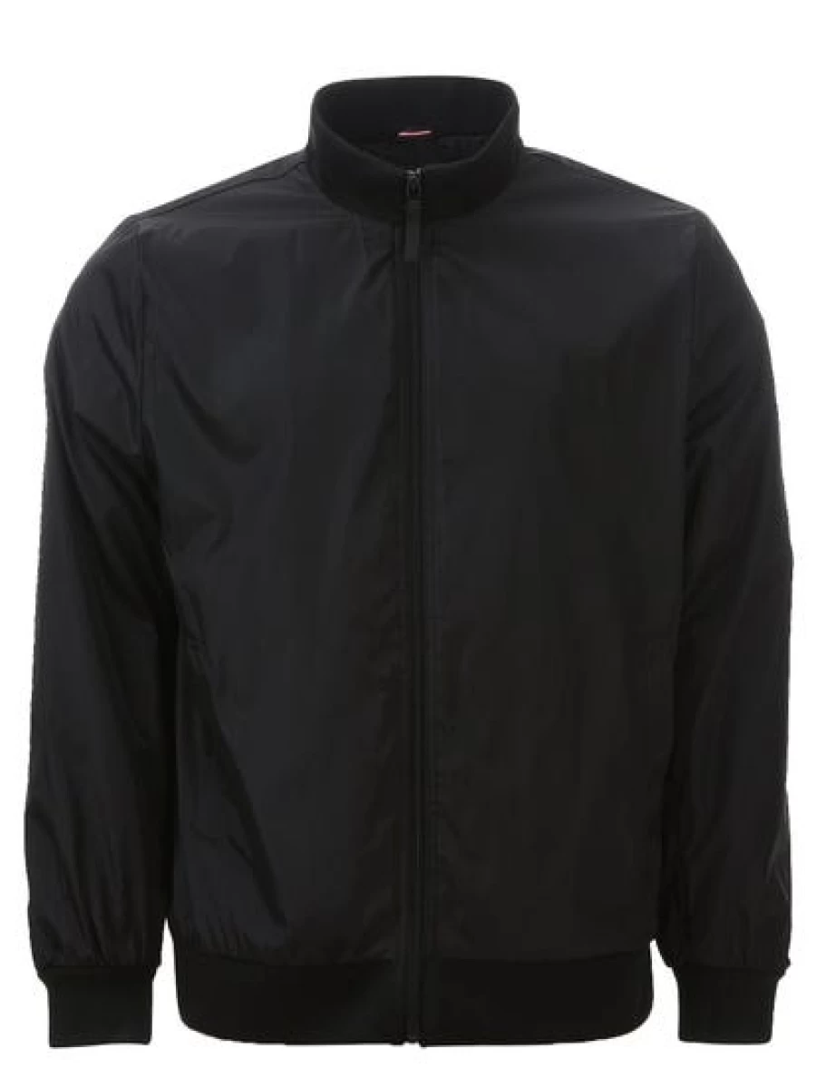 Iconic Soul Men's Black Bomber Jacket - Classic Stylish Outerwear for Men