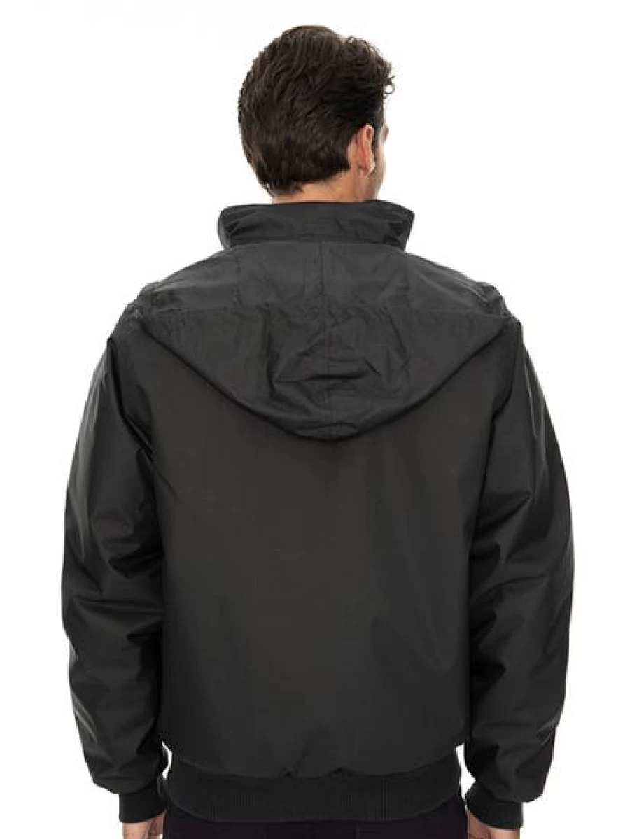 Lowes Men's Black Bomber Jacket - Lightweight Security Style Outerwear