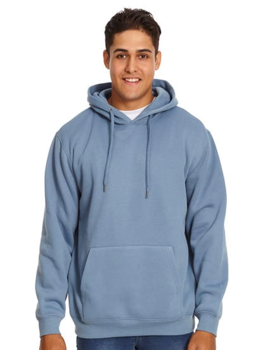 Lowes Men's Slate Blue Fleece Popover Hoodie - Comfortable Pullover Sweatshirt