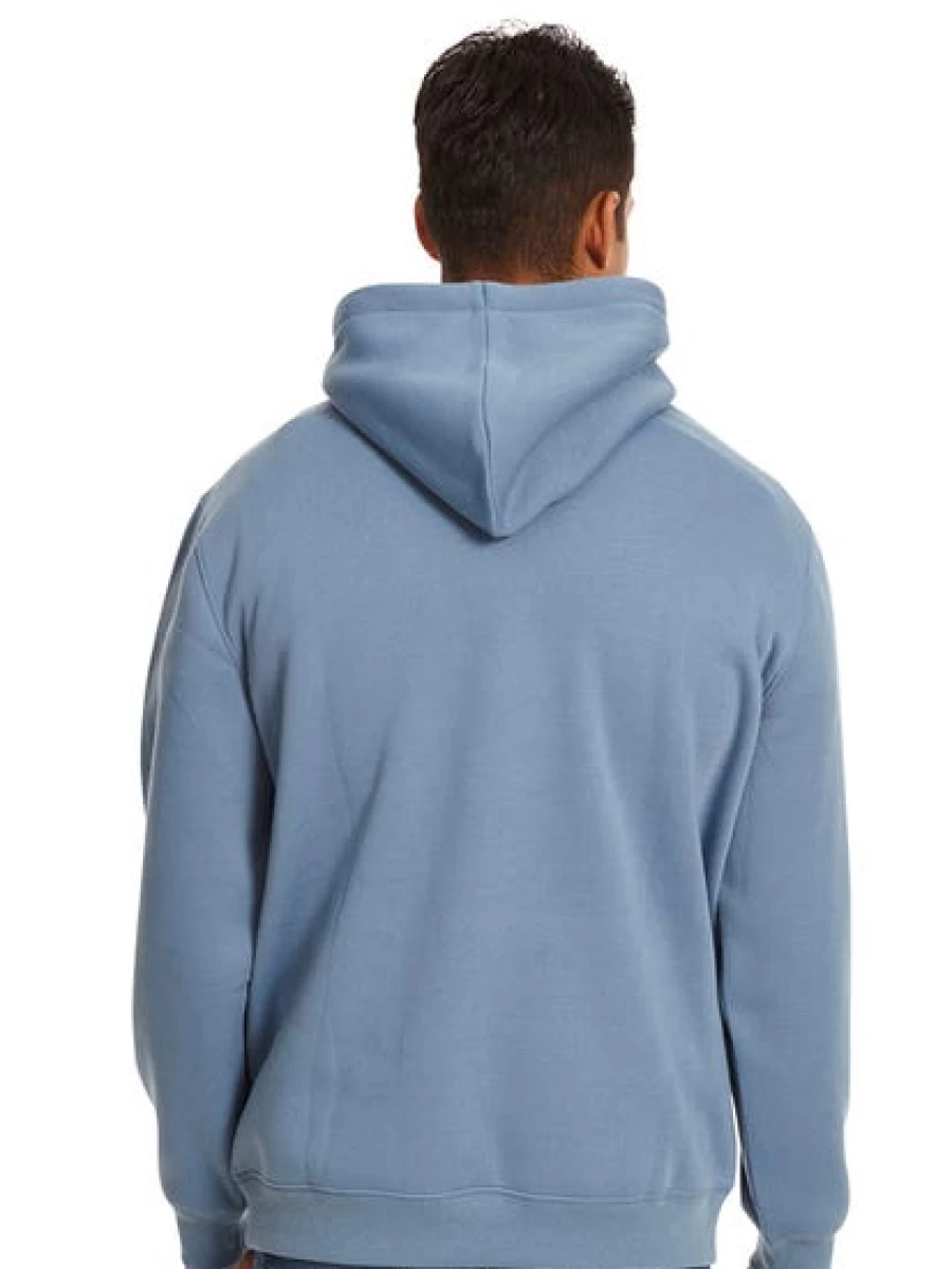 Lowes Men's Slate Blue Fleece Popover Hoodie - Comfortable Pullover Sweatshirt