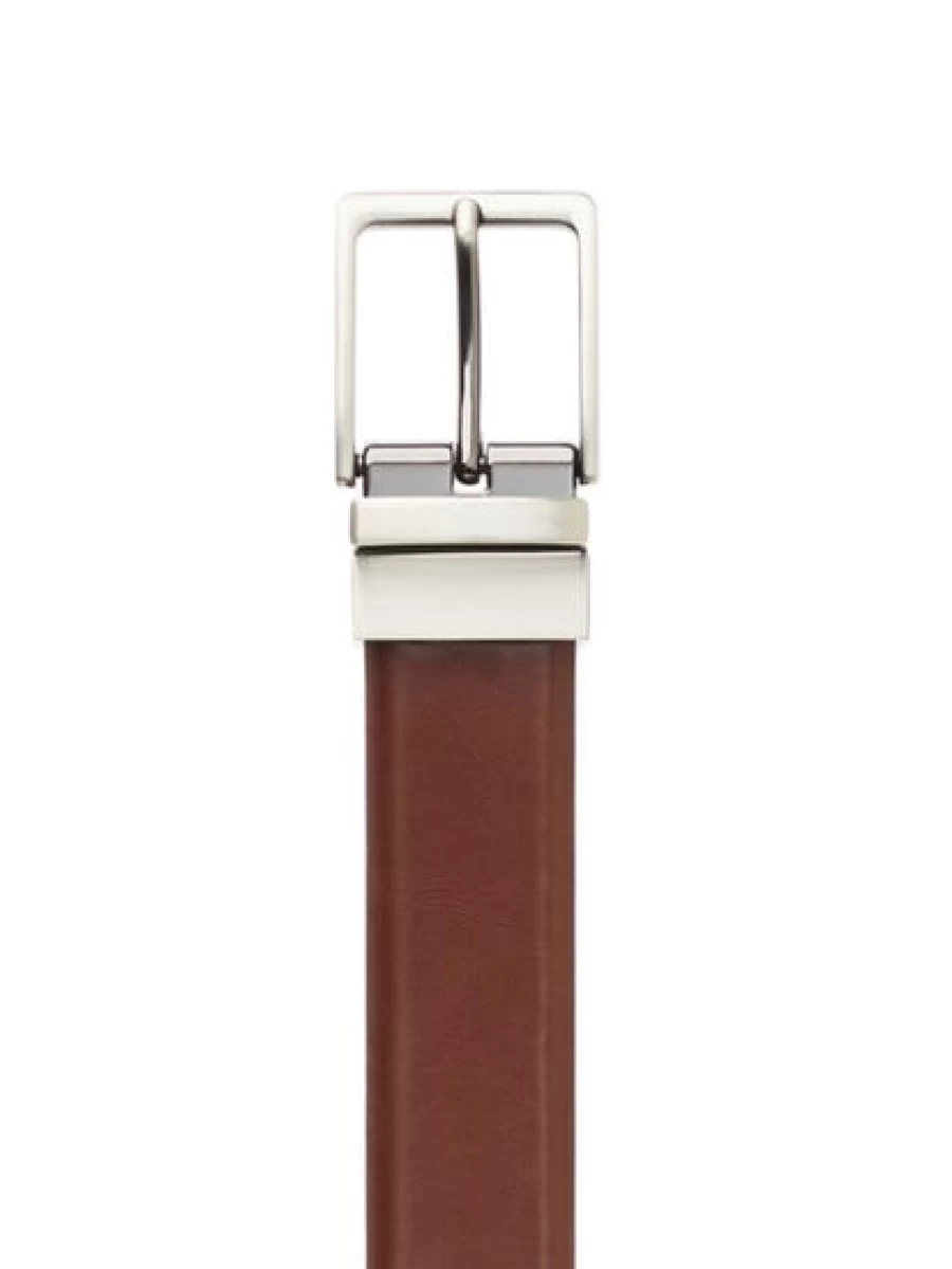 Men's Traders Genuine Split Leather Reversible Belt - Double-Sided Casual & Dress Strap