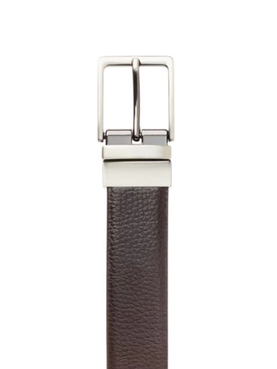 Men's Traders Genuine Split Leather Reversible Belt - Double-Sided Casual & Dress Strap