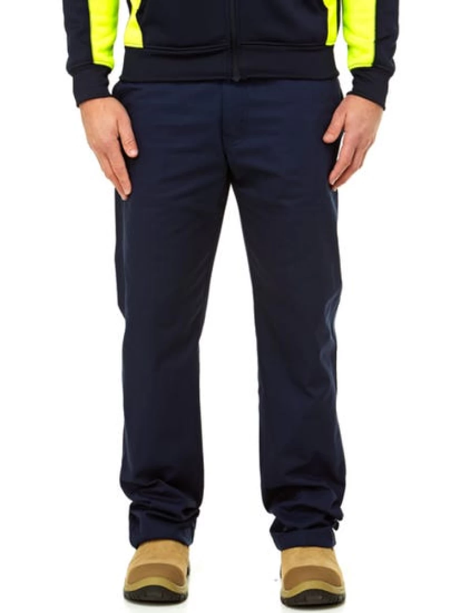 King Gee Men's Navy Steel Tuff Drill Work Trousers - Durable Heavy Duty Pants