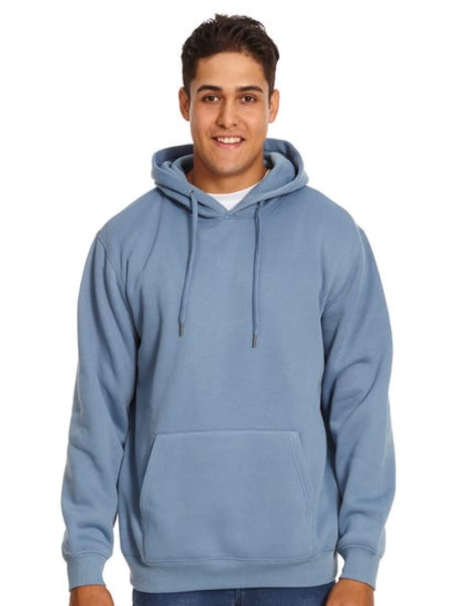 Lowes Men's Slate Blue Fleece Popover Hoodie - Comfortable Pullover Sweatshirt