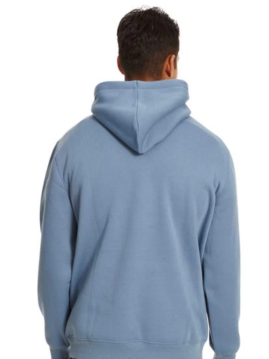 Lowes Men's Slate Blue Fleece Popover Hoodie - Comfortable Pullover Sweatshirt