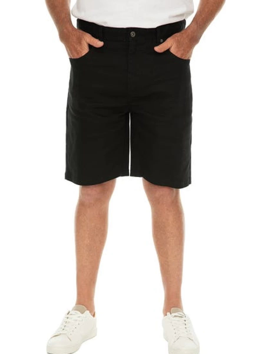 Men's Black Stretch Denim Shorts by Traders - Comfortable & Stylish Jean Shorts