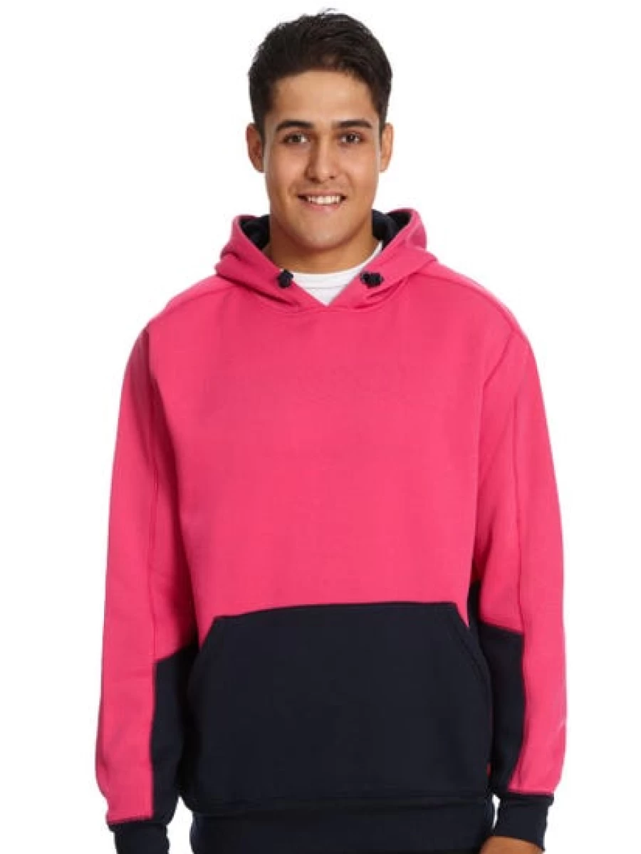 Men's Traders 308 High Visibility Pink Fleece Hoodie for Safety & Warmth