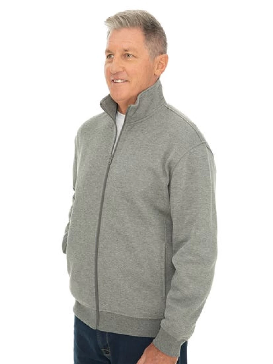Cougars Men's Grey Marle Fleece Full Zip Jacket - Warm & Comfortable Outdoor Wear