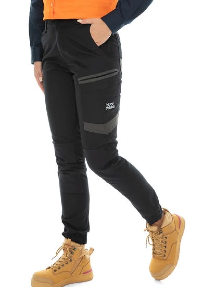 Men's Hard Yakka Black Raptor Slim Fit Work Pants