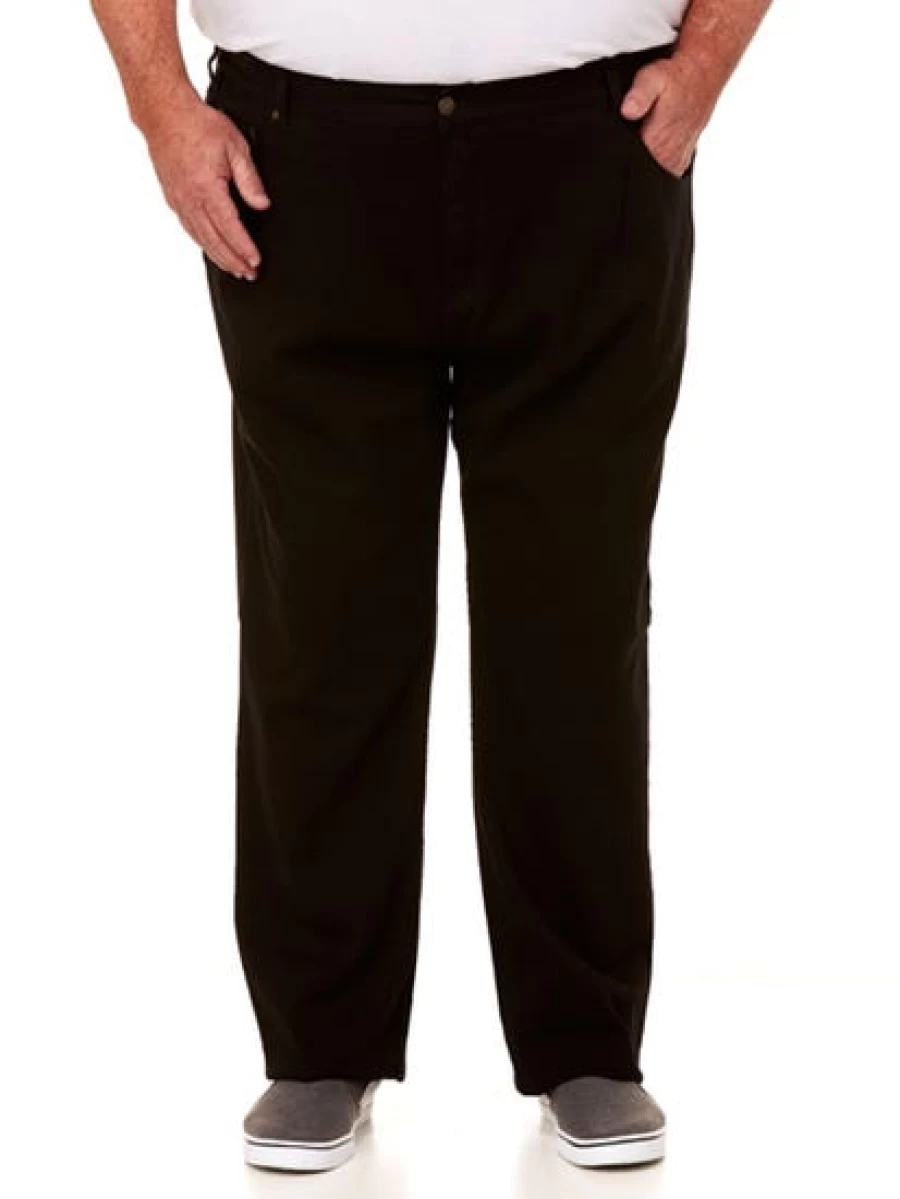 DBK Men's Black Stretch Jeans - Slim Fit Comfort Denim Pants for Men