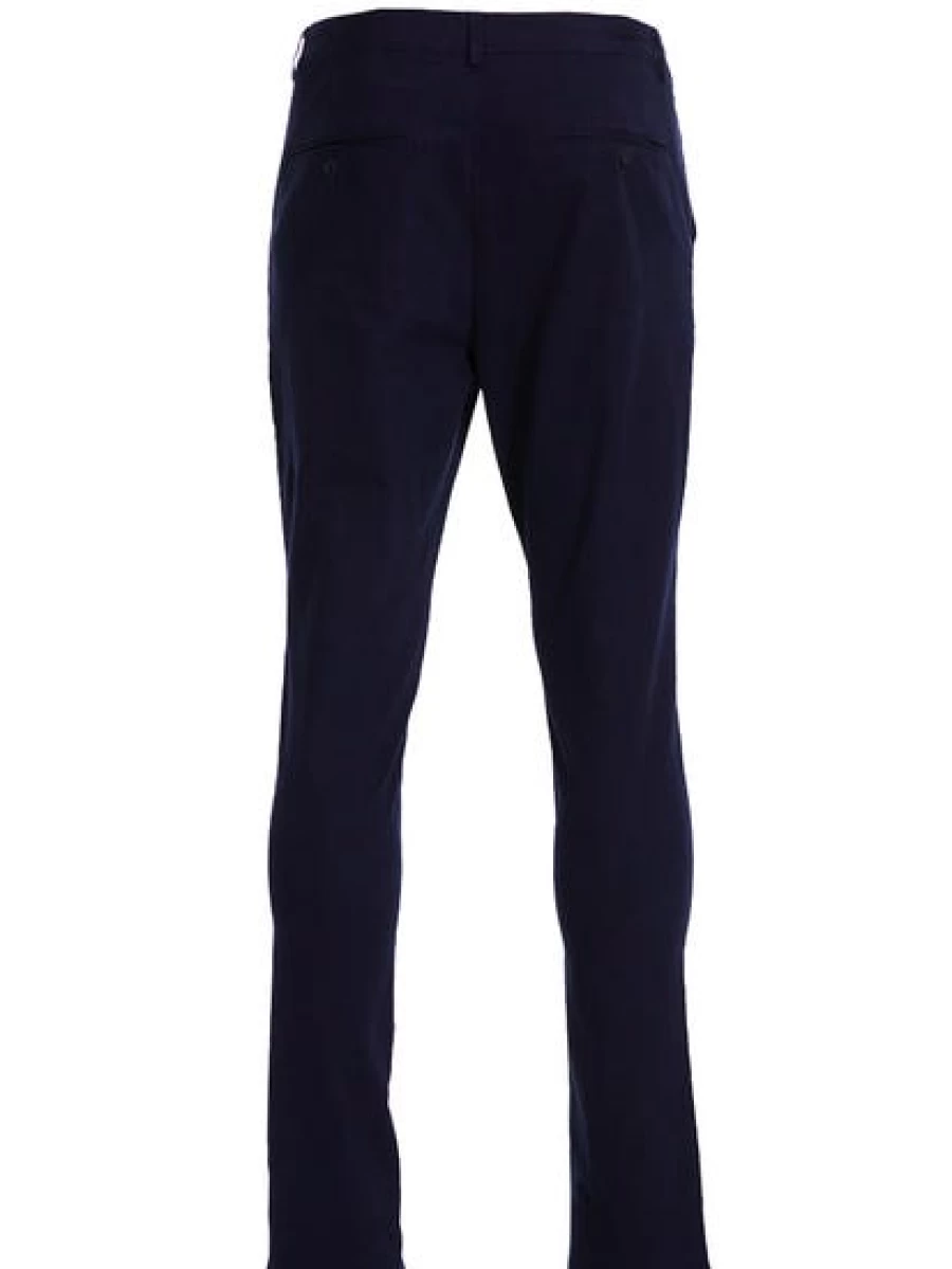 Iconic Soul Men's Navy Chino Pants - Classic Fit Casual Trousers for Men