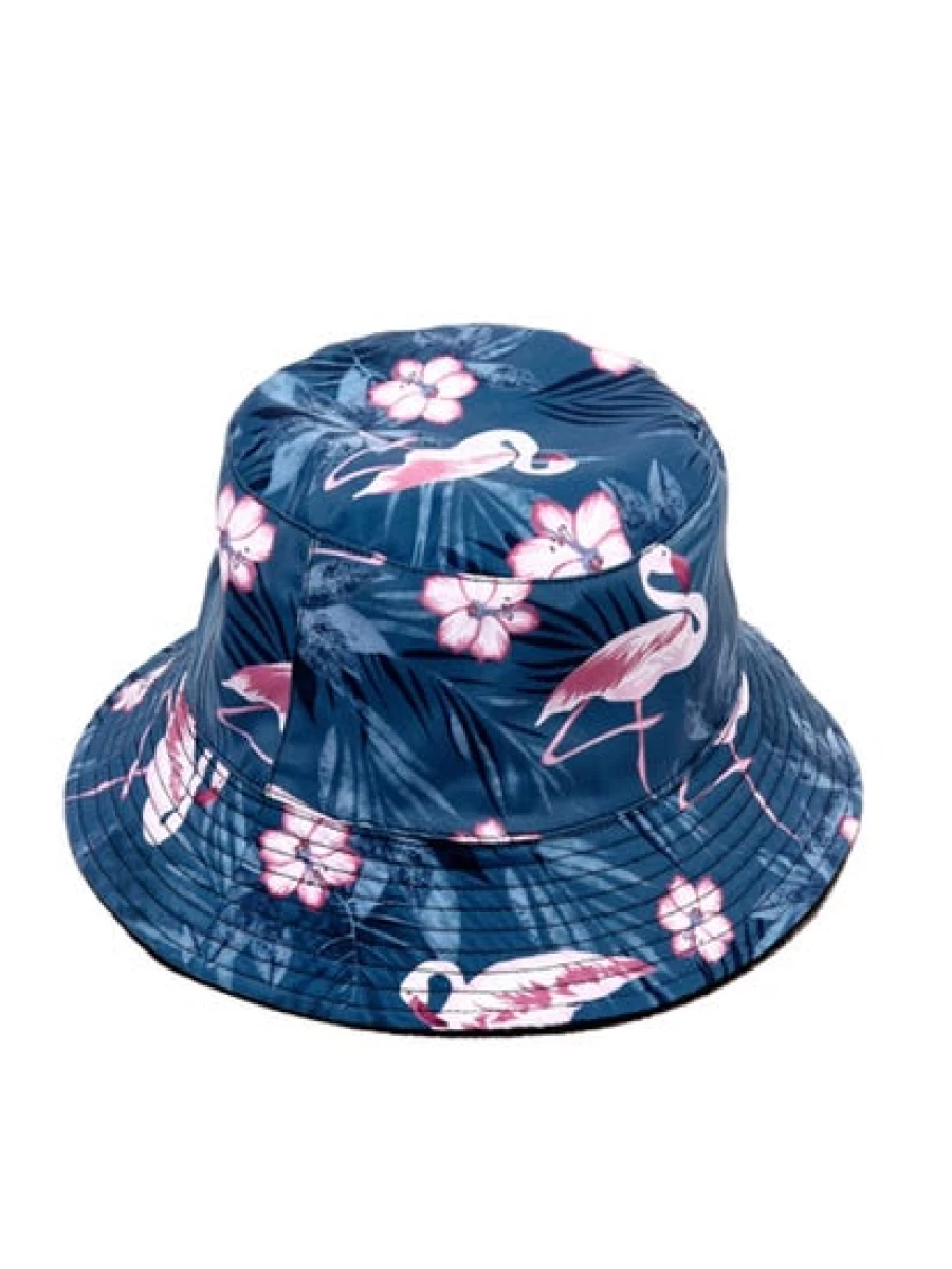 Cougars Men's Pink Flamingo Print Bucket Hat for Sun Protection