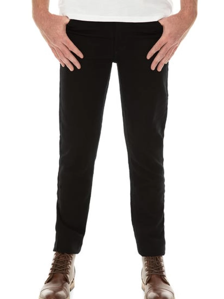 Traders Men's Slim Fit Super Stretch Jeans in Black - Comfortable & Flexible Denim Pants
