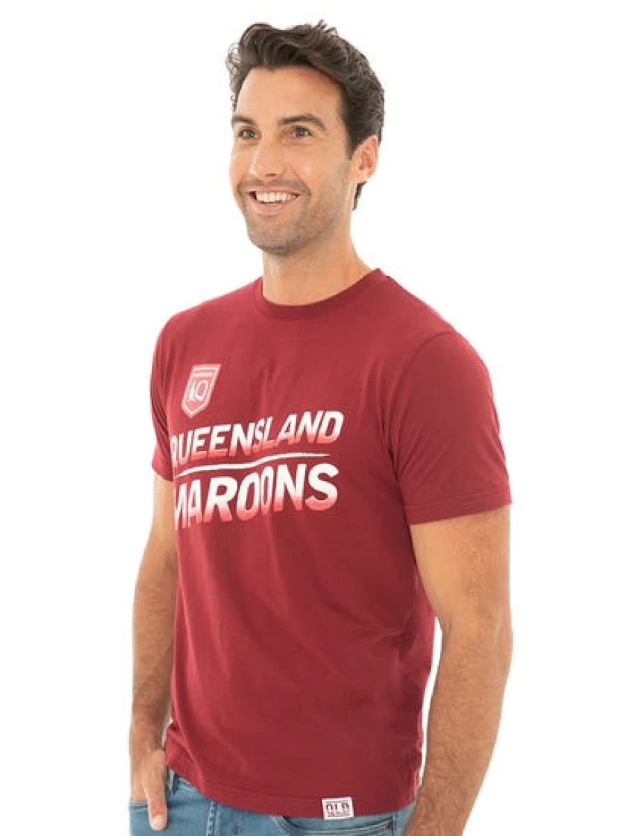 Licensed QLD Men's Premium Cotton T-Shirt - Classic Fit Casual Tee