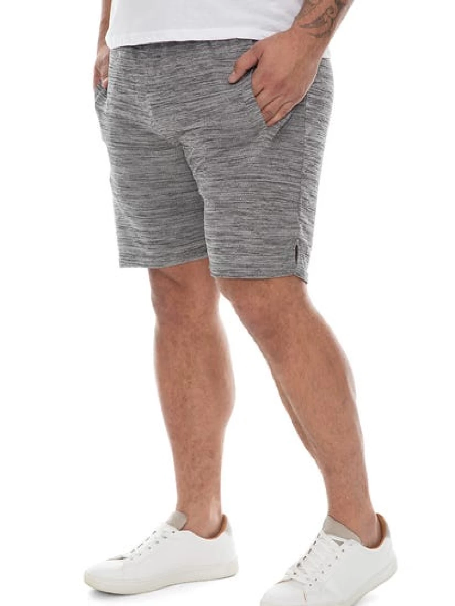 DBK Men's Grey Fleck Elastic Waist Basketball Shorts for Comfort and Performance