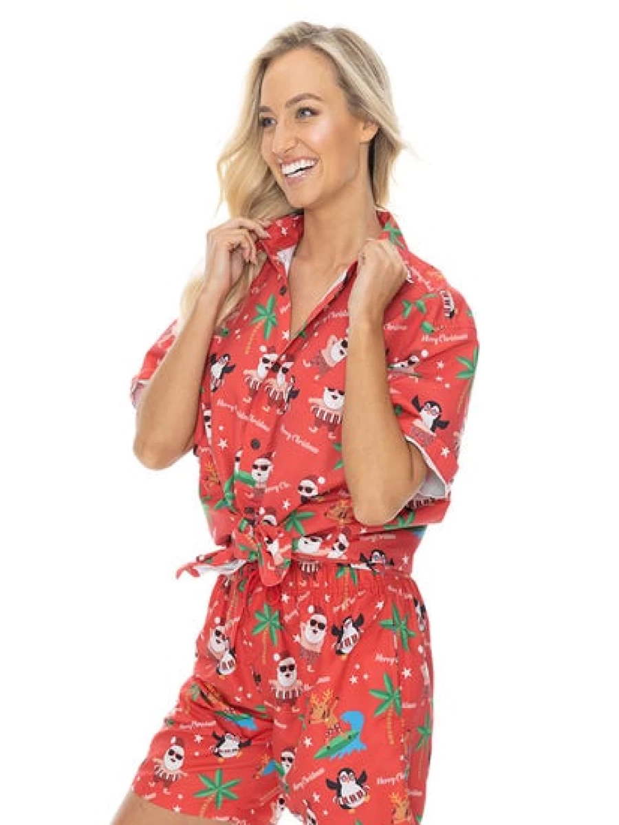 "Lowes Festive Red Christmas Printed T-Shirt - Holiday Xmas Apparel"