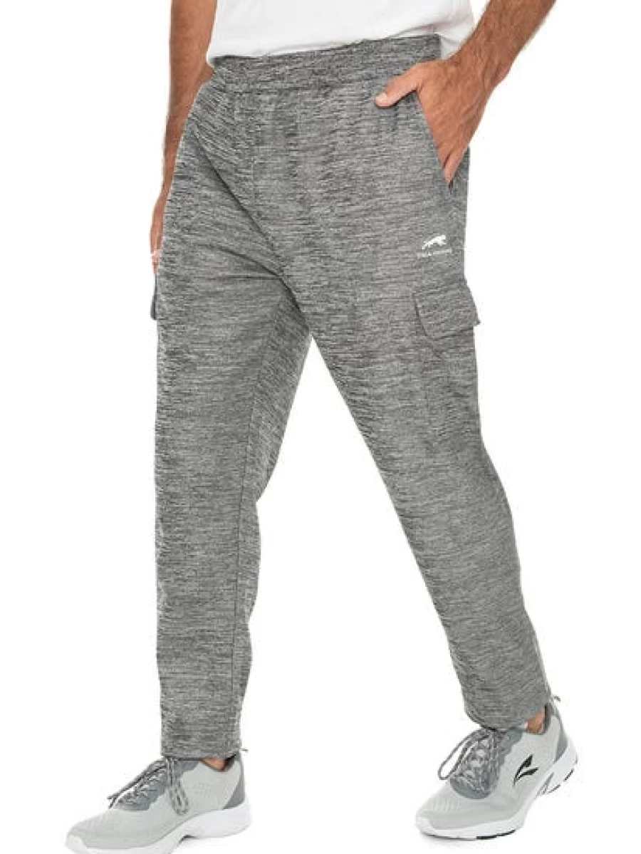 Cougars Men's Grey Active Cargo Jogger Pants - Comfortable & Stylish Workout Trousers