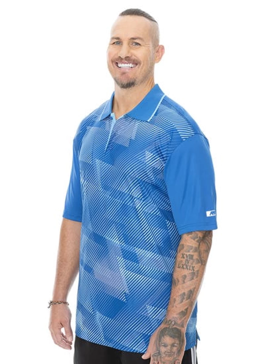 DBK Men's Cobalt Blue Sublimated Graphic T-Shirt - Big & Tall Comfort Fit Tee