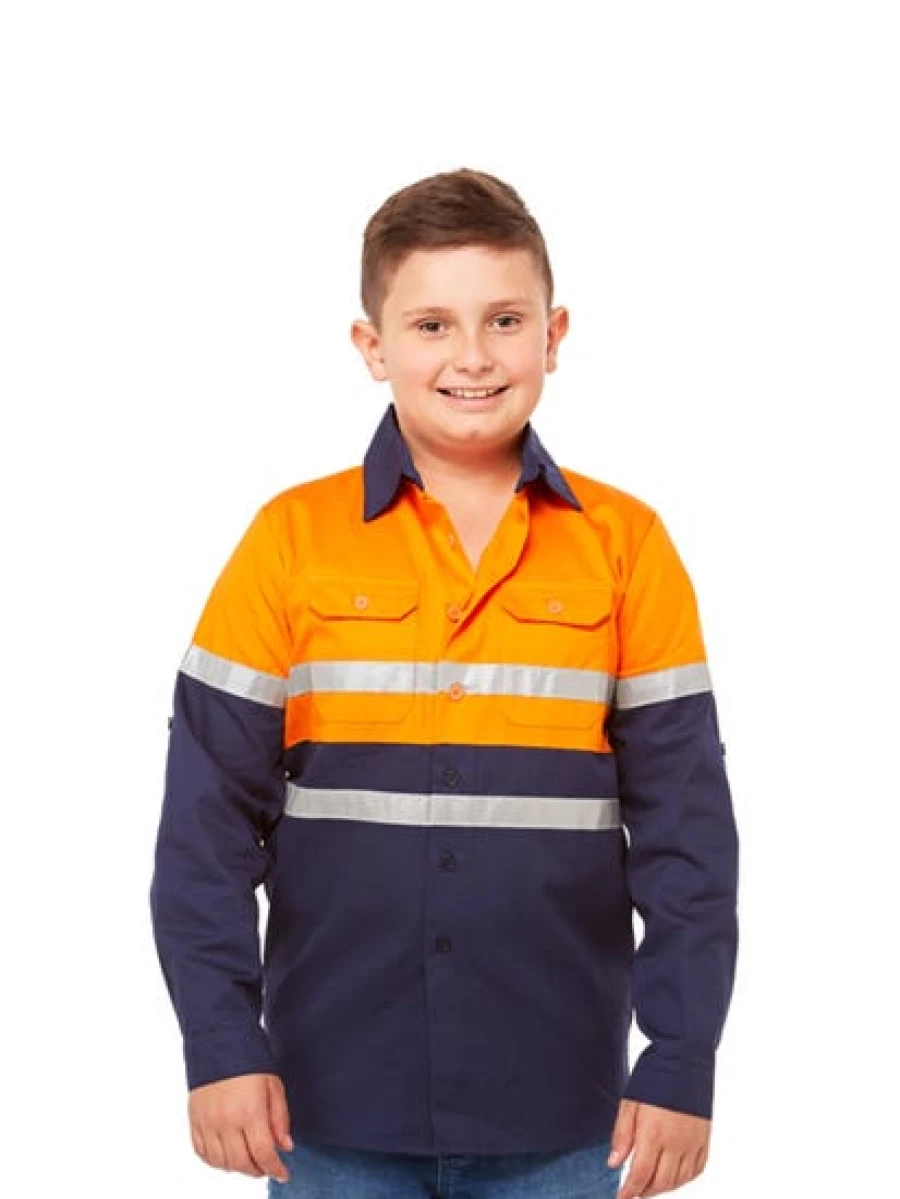 Lowes Men's Orange Work Shirt - Durable and Comfortable for Job Sites