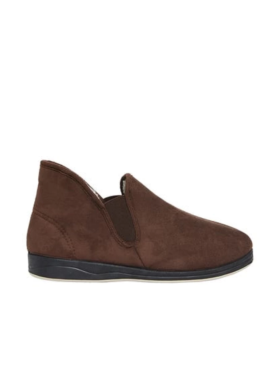 Lowes Men's Panda Brown Tezza Comfort Slippers for Indoor Outdoor Use