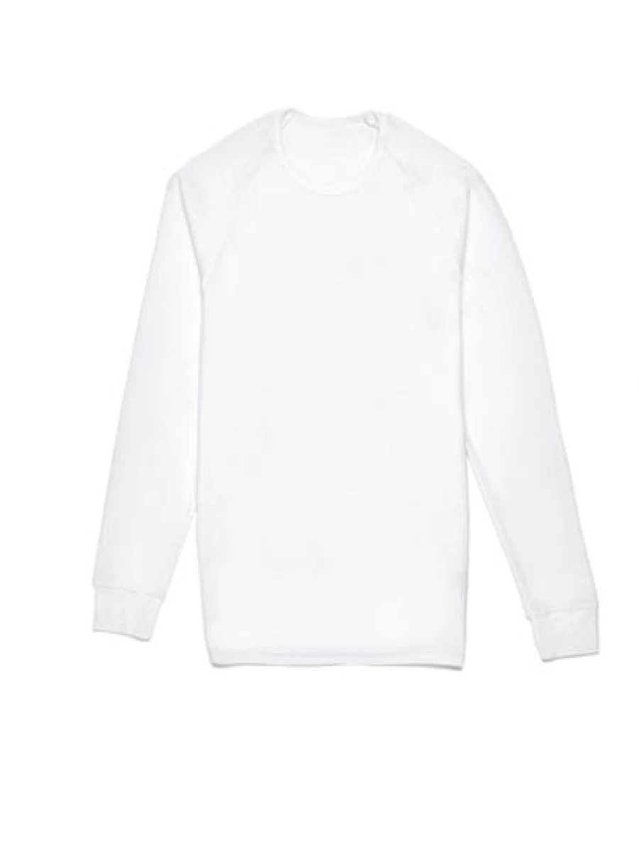"Traders Men's White Waffle Knit Thermal T-Shirt – Soft Warm Long Sleeve Top"