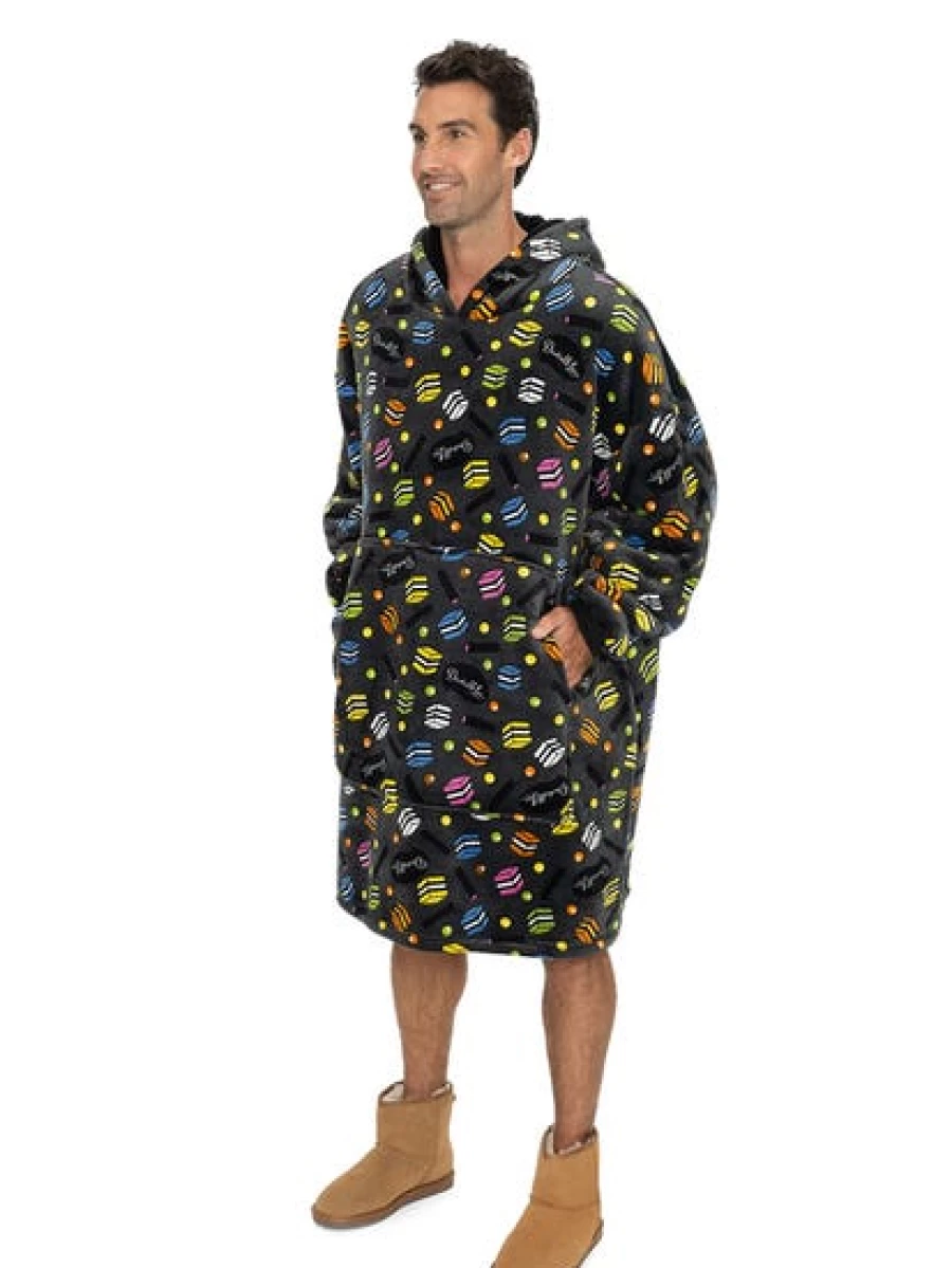 Darrell Lea Liquorice Allsorts Themed Hooded Blanket for Cozy Comfort