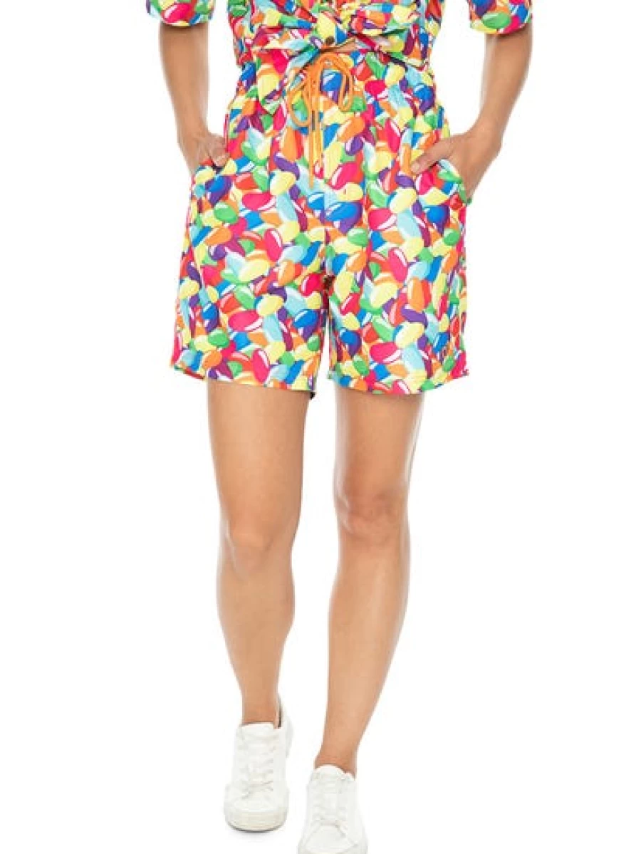 Pacifica Unisex Matching Jelly Bean Print Party Shorts for Couples & Friends