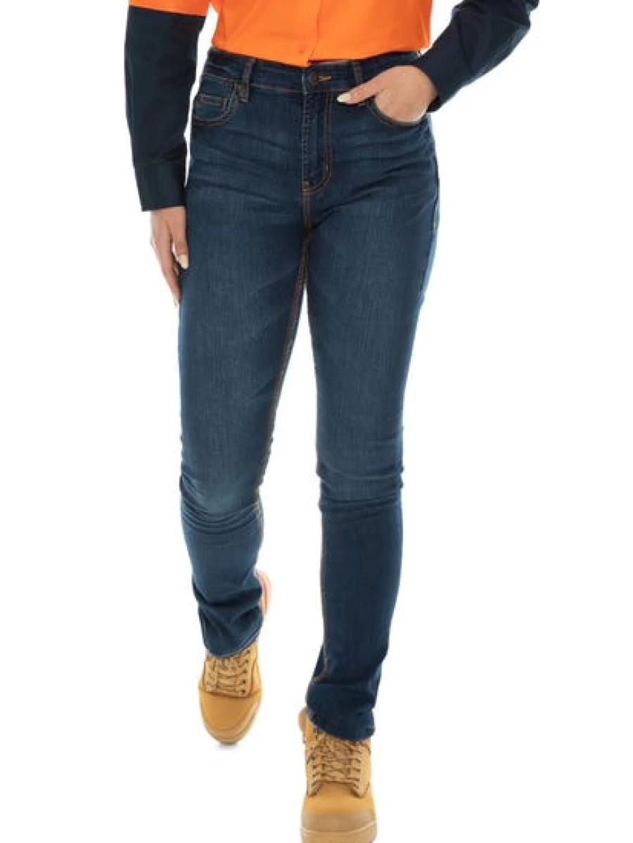 Hard Yakka Men's Indigo Jeggings - Durable Workwear Pants for Men
