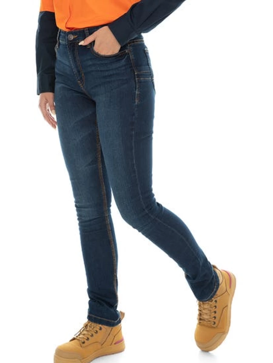 Hard Yakka Men's Indigo Jeggings - Durable Workwear Pants for Men