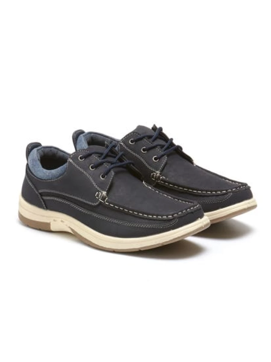 Prodigy Men's Smash Navy Boat Shoes - Classic Non-Slip Deck Shoes for Men